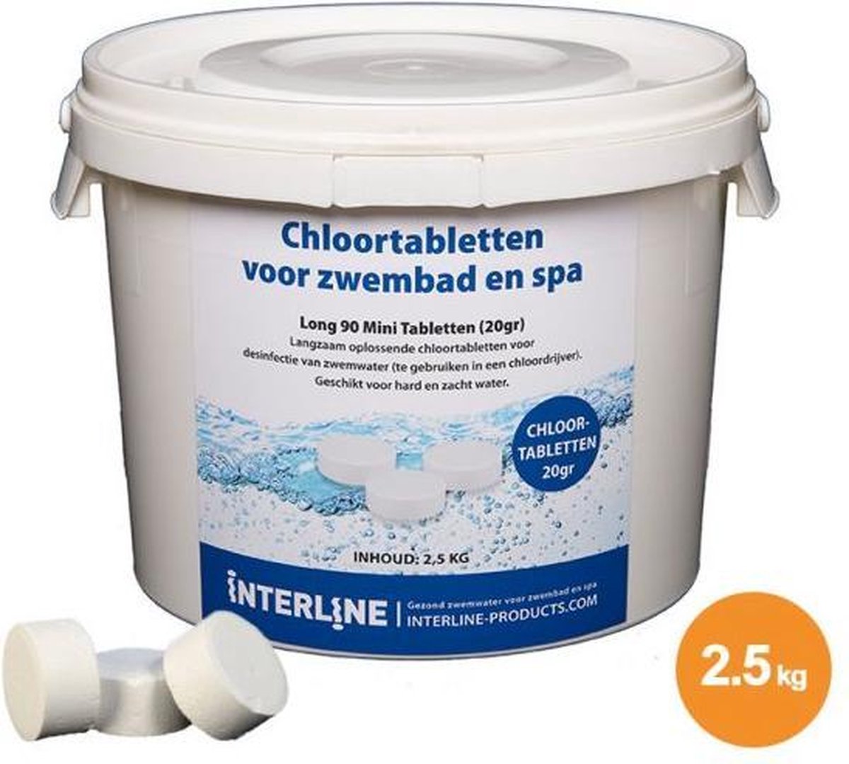   Chloortabletten 2,5 kg | chloor | anti alg | 20 gram tabletten